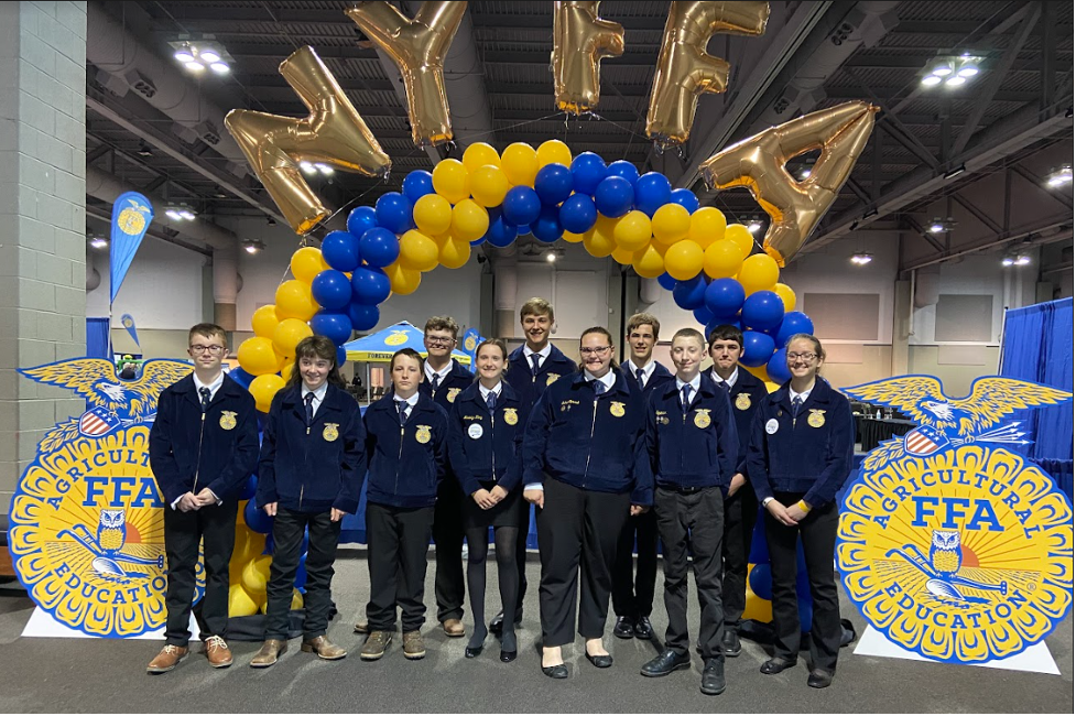 Pictured are Attica FFA members Anthony Grgurich, Morgan Capen, Will King, Ty Baker, Madelyn King, Jenison Wright, Erika Conrad, Boden Spink, Spencer Broughton, Kyle Carpenter and Larissa Hyman. 