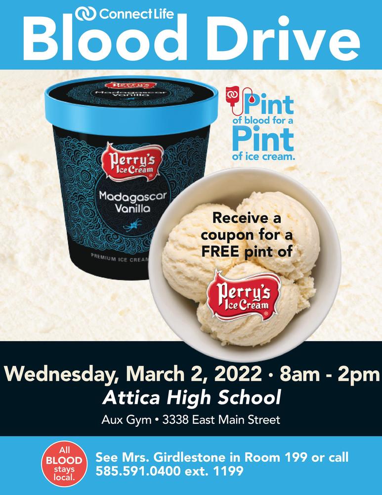 Blood drive flyer