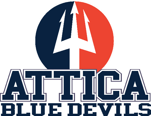 attica blue devils logo