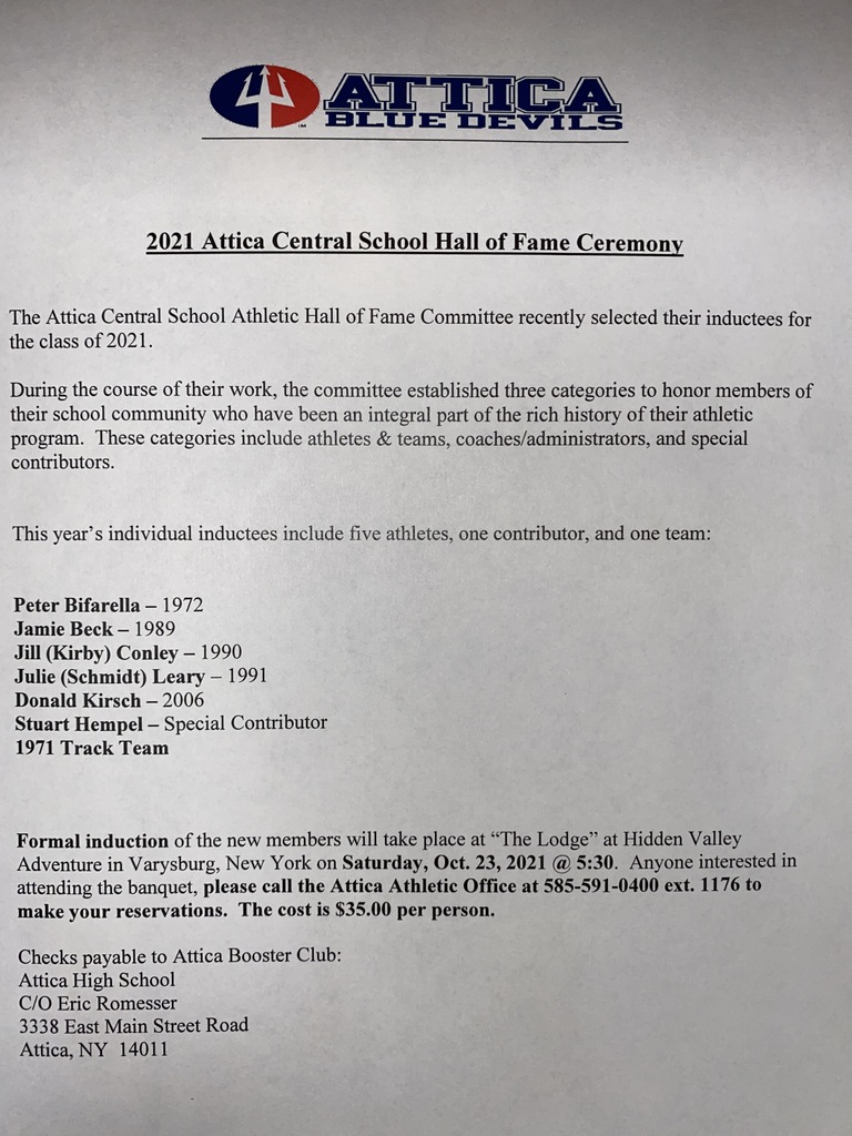 2021 Hall of Fame Ceremony