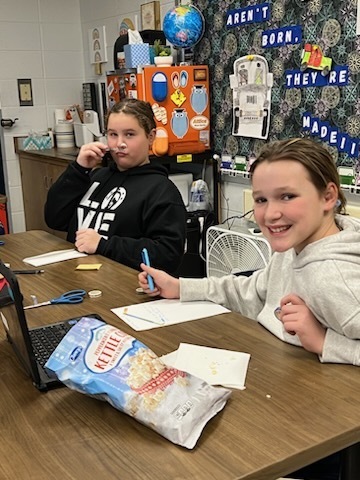 Members of the new PenPal Club at Attica Middle School are pictured at their first club meeting last week. 