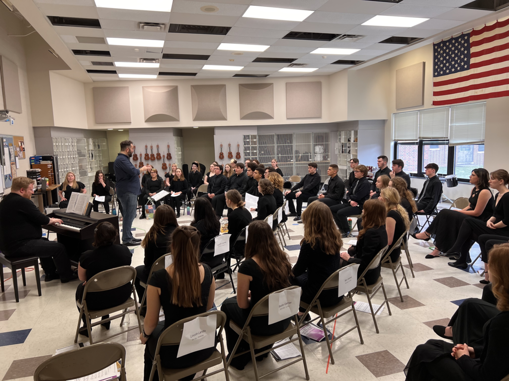  Attica students are pictured at Elba High School this past weekend at the Genesee-Wyoming Music Educators Association’s All-County Music Festival. 