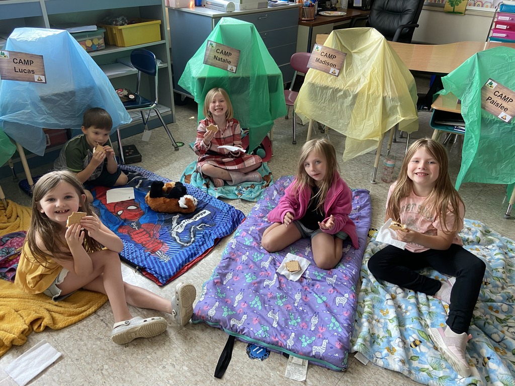 Dylah Fagan’s first grade students are pictured during their Camp Day Wednesday. 